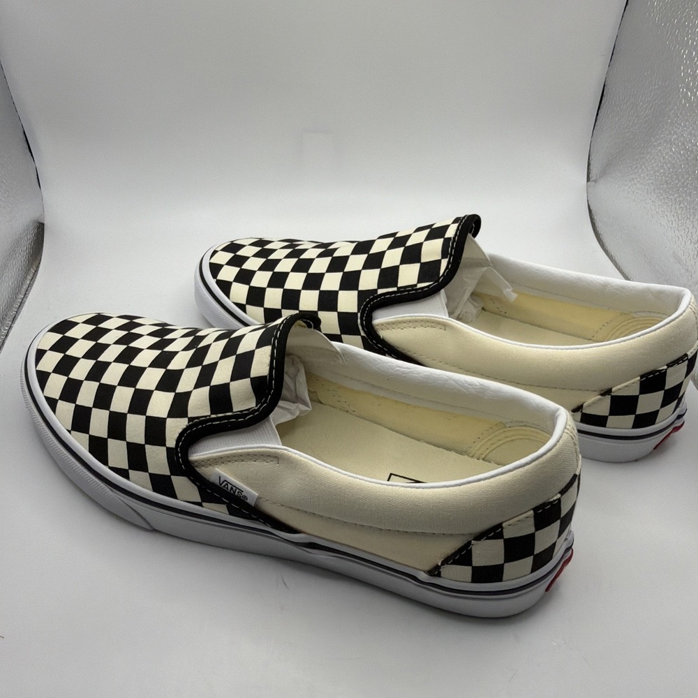 Vans Unisex Adult Classic SlipOn Shoes In Black/White Checkered | Black/White - Picture 3 of 10